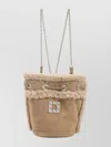 Roger Vivier Tres Vivier Backpack With Buckle And Chain Strap