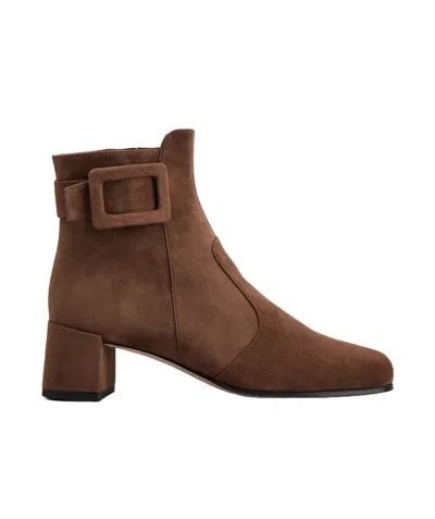 Roger Vivier Très Vivier Booties In Suede