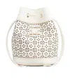 Roger Vivier Très Vivier Bucket Bag In Leather In White