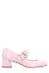 ROGER VIVIER ROGER VIVIER TRÈS VIVIER EMBELLISHED BUCKLE BABIES PUMPS