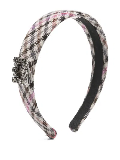 Roger Vivier Tres Vivier Headband In Purple