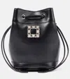 Roger Vivier Tres Vivier Aumoniere In Black
