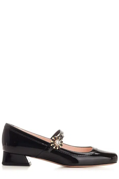 Roger Vivier 25mm Très Vivier Patent Leather Pumps In Black