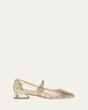 Roger Vivier Tres Vivier Mary Jane Shoes In Neutral
