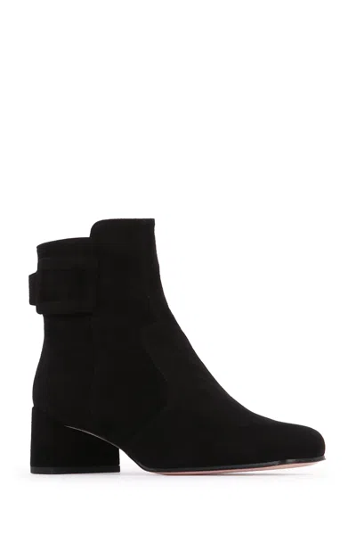Roger Vivier Tres Vivier Polly Bootie 45 In Black