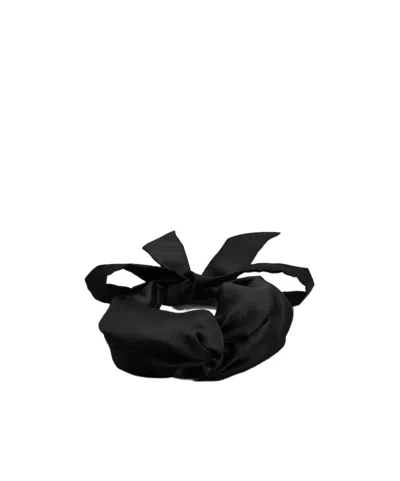Roger Vivier Tres Vivier Silk-satin Headband In Black