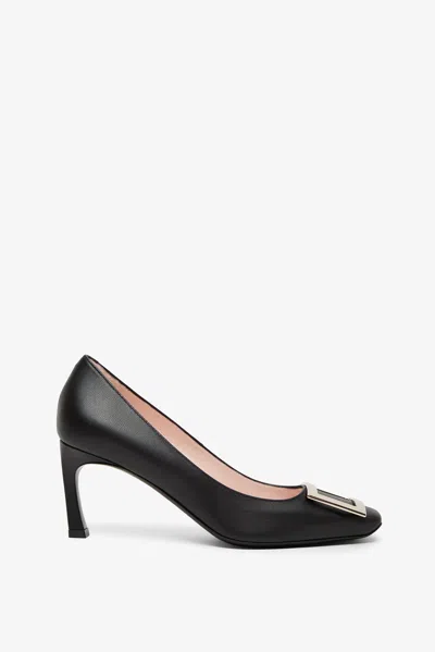 Roger Vivier 70mm Belle Vivier Leather Pumps In Black