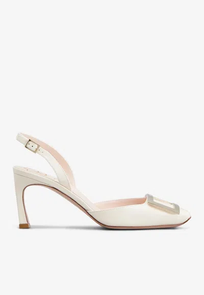 Roger Vivier Trompette 70 Patent Leather Slingback Pumps