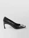 Roger Vivier Patent Leather Square-toe Heels