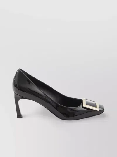 ROGER VIVIER TROMPETTE BUCKLE DETAIL SQUARE TOE PUMPS