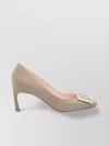 Roger Vivier Trompette Buckle Detail Square Toe Pumps