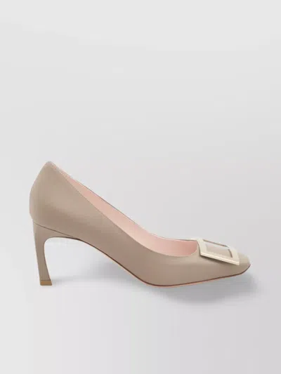 Roger Vivier Trompette Buckle Detail Square Toe Pumps