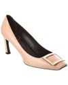 Roger Vivier Trompette 70 Calf Leather Pumps In Brown