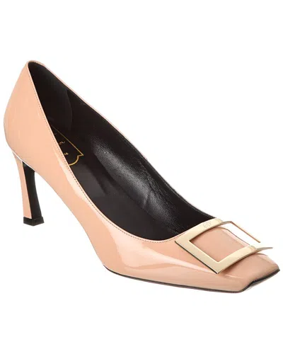 Roger Vivier Trompette Leather Pump In Green