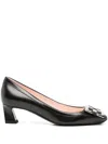 Roger Vivier Women Trompette Leather Pumps