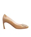 Roger Vivier Belle Vivier Trompette 70 Pumps In Brown