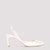 Roger Vivier Trompette Metal Pumps In White