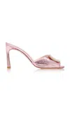 Roger Vivier Trompette Metal B Mule 85 In Pink