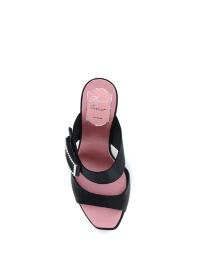 Roger Vivier Trompette Mule In Black