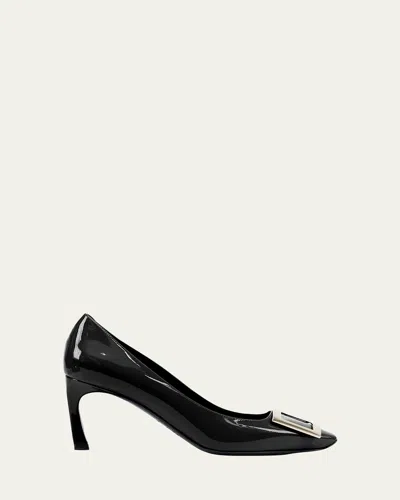 Roger Vivier Trompette Patent 70mm Pumps In Black