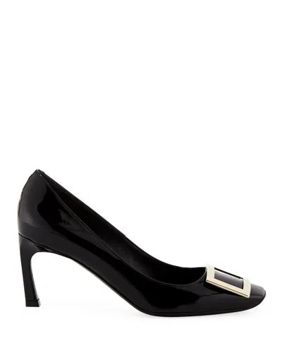 Roger Vivier Trompette Patent 70mm Pumps In Black