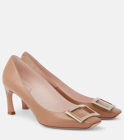 ROGER VIVIER TROMPETTE PATENT LEATHER PUMPS