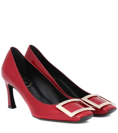 ROGER VIVIER TROMPETTE PATENT LEATHER PUMPS