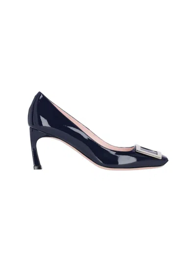 Roger Vivier Trompette Pumps In Blue