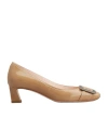 Roger Vivier Trompette 45 Metal Buckle Pumps In Patent Leather