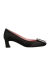 Roger Vivier Trompette Pumps In Satin In Black