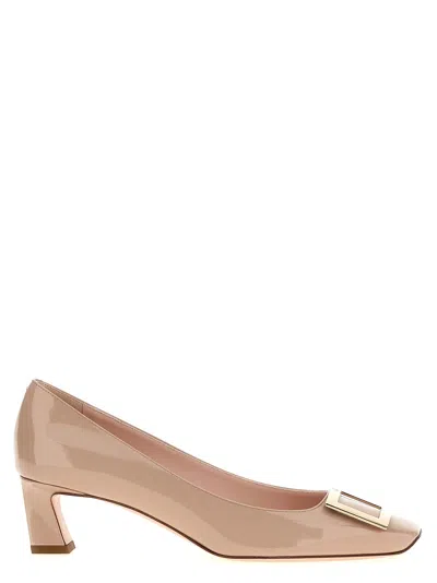 Roger Vivier Trompette Pumps In Neutral