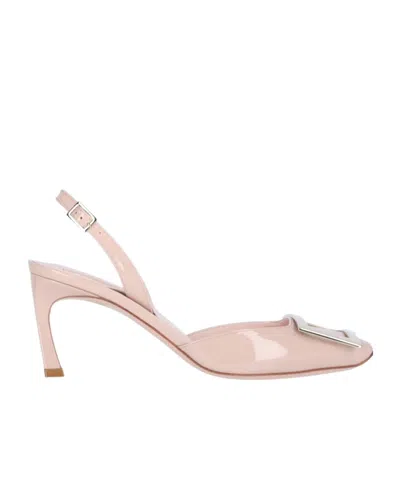 ROGER VIVIER ROGER VIVIER TROMPETTE BUCKLE SLINGBACK PUMPS
