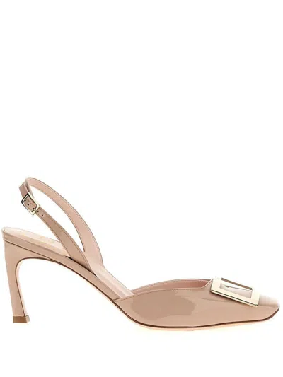Roger Vivier Trompette Buckle Slingback Pumps In Multicolor