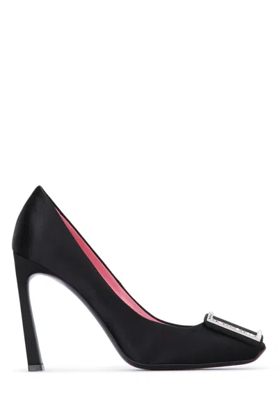 Roger Vivier Crystal-embellished Trumpet Pump With 100mm Heel In Black