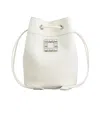 Roger Vivier Très Vivier Bucket Bag In Leather In White