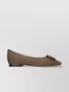 Roger Vivier Turtle Ballerina Buckle Toe Square