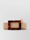 Roger Vivier Belle Vivier Turtle Buck Belt P.30 In Neutral