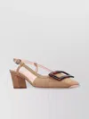 Roger Vivier Slingback Shoes With Oversized Buckle Detail