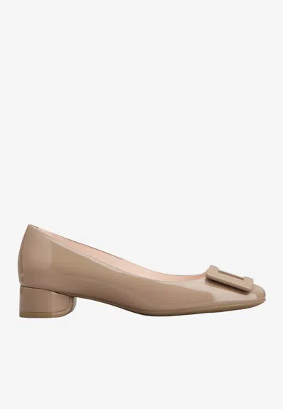 Roger Vivier U Look Ballet Flats In Patent Leather In Pattern