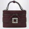 Roger Vivier Vanity Bag Bordeaux With Rhinestone Buckle In Red