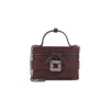 Roger Vivier Vanity Micro Bag Rectangular Shape In Purple