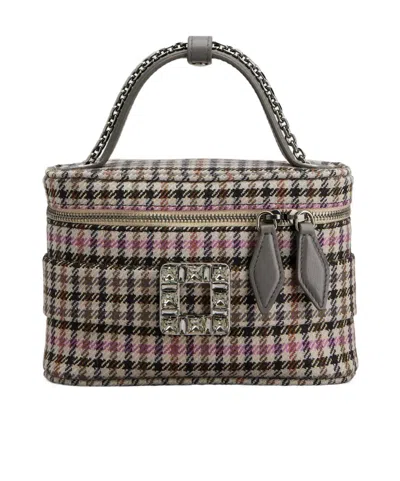Roger Vivier Vanity Très Vivier Micro Bag In Fabric