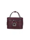 Roger Vivier Vanity Micro Bag Rectangular Shape In Purple