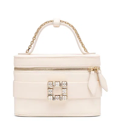 ROGER VIVIER ROGER VIVIER VANITY WHITE MICRO BAG