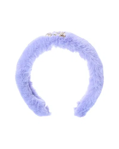 Roger Vivier Velvet Hair Band In Purple