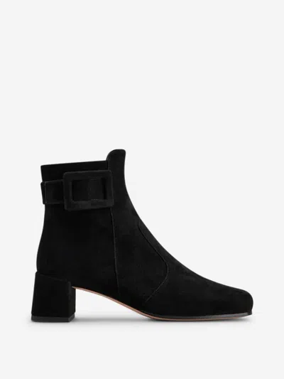 Roger Vivier Very Vivier Booties In Black