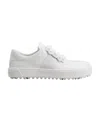 Roger Vivier Very Vivier Rubber-buckle Leather Trainers In White