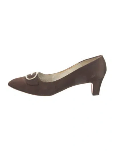 Pre-owned Roger Vivier Vintage 1960's Pumps In Brown