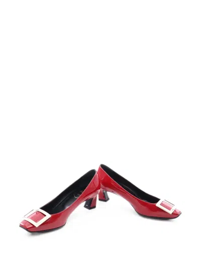 Pre-owned Roger Vivier Vintage 2010s Belle Vivier Heeled Pumps In Red