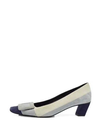Pre-owned Roger Vivier Vintage Belle Vivier Buckle Pumps In 灰色
